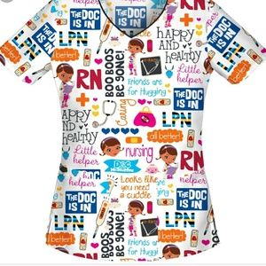 Doc McStuffins scrub top